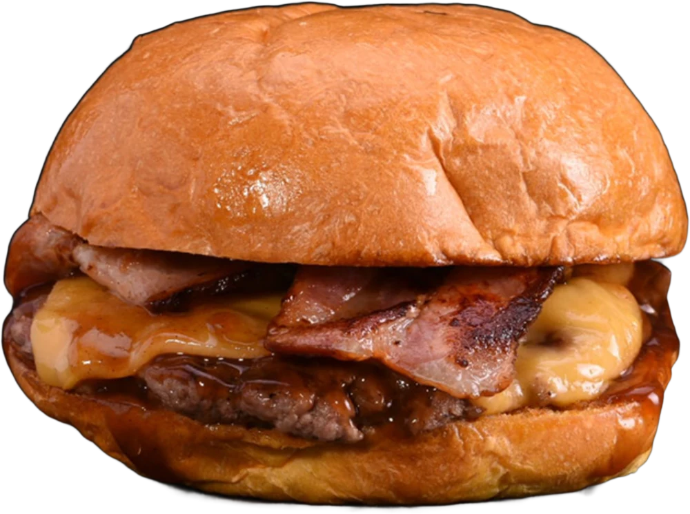 Hamburguesa Shakira real con smash, bacon y cheddar